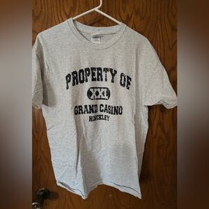 Gildan Light Gray T-Shirt Hinckley Minnesota Casino Large
